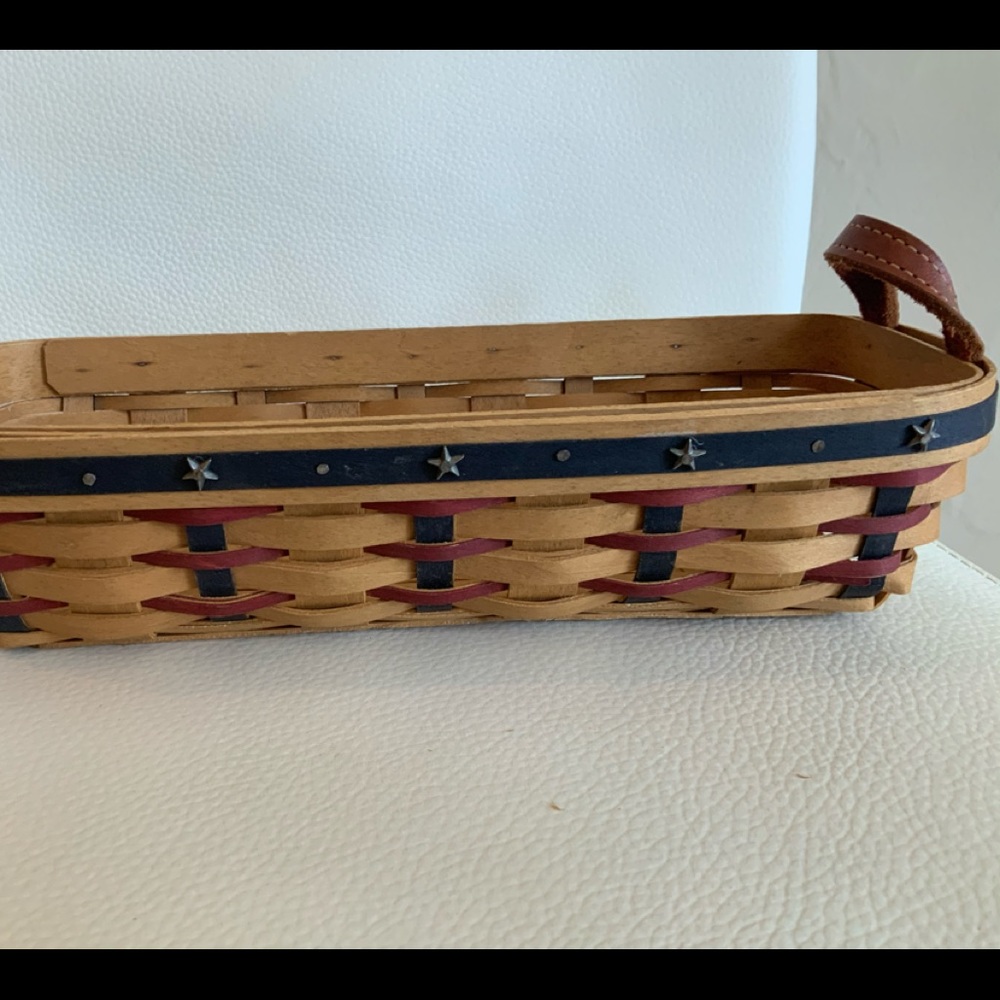 Longaberger Stars and Stripes cracker basket.